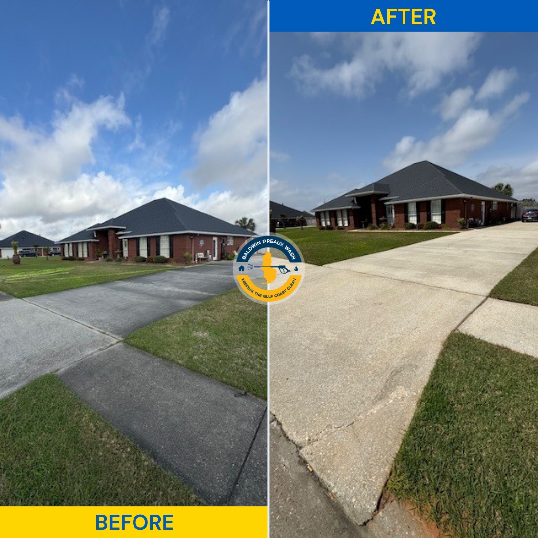 Pressure washing job in Foley, AL by Baldwin Preaux Wash