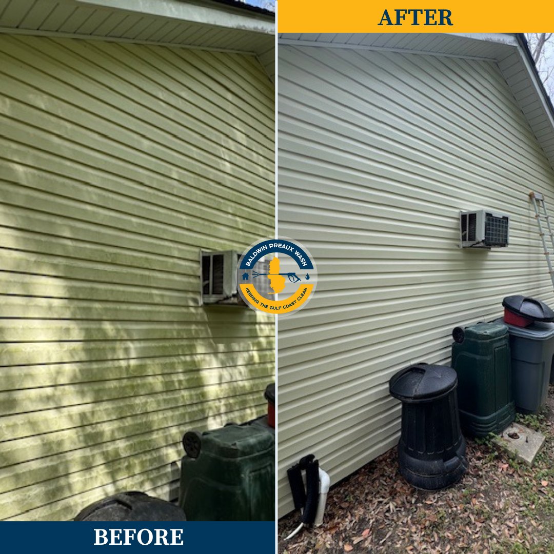 Patio and concrete cleaning in Fairhope, AL by Baldwin Preaux Wash